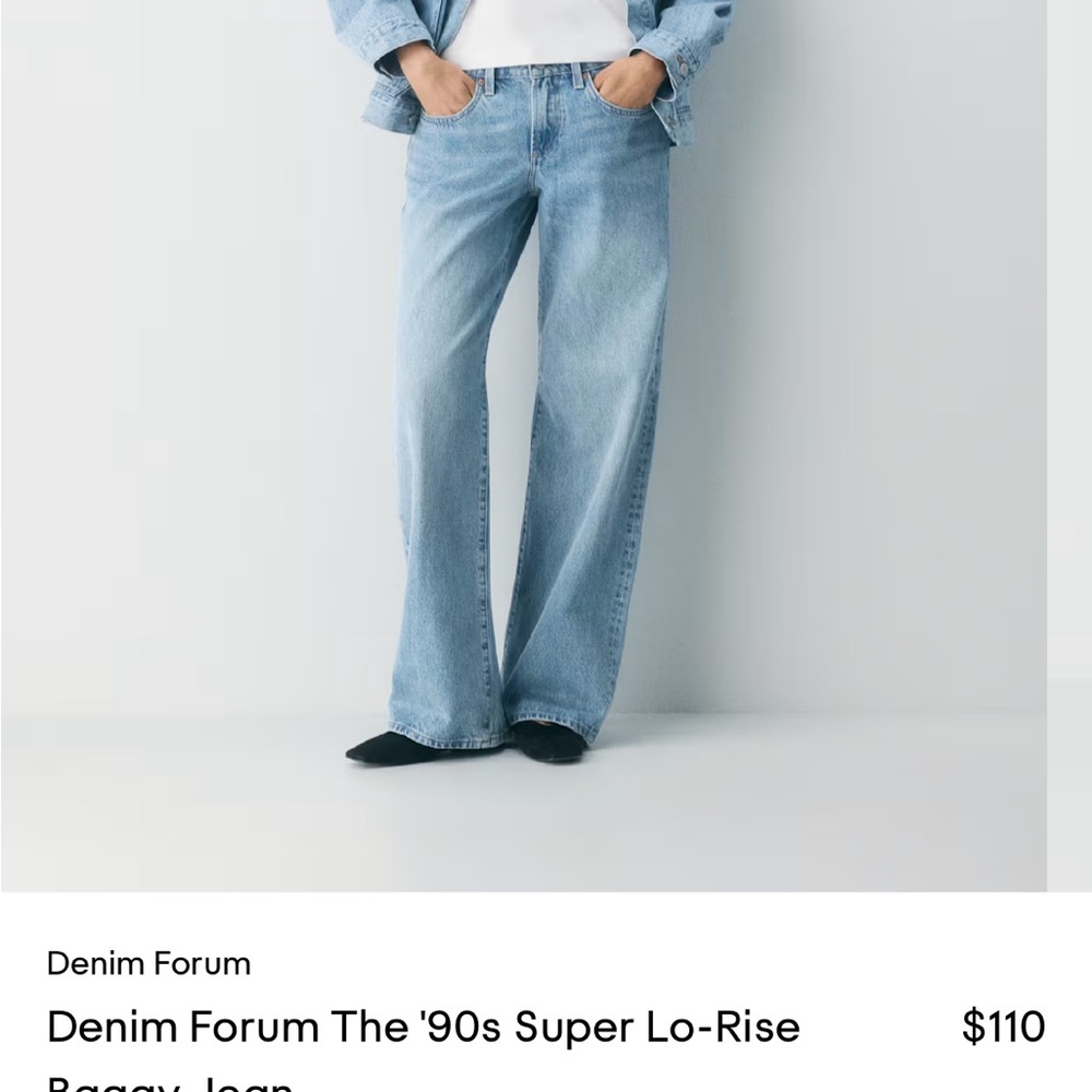 Aritzia Denim Forum The '90s Super Lo-Rise Baggy Jean